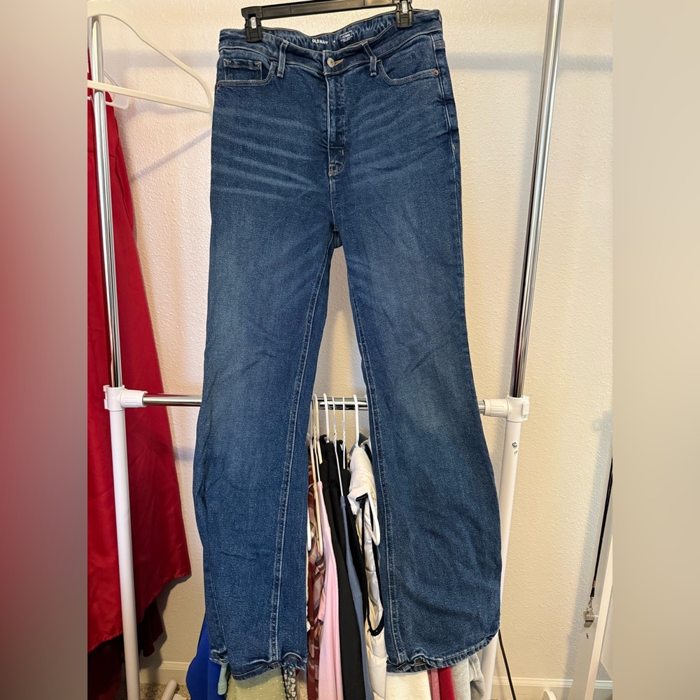 Old Navy Dark Blue High Rise Flare Jeans